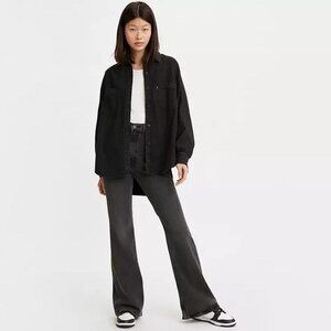 LEVI'S Women's 70's High Rise Flare Jeans Size 27X32 In Such A Doozie Black